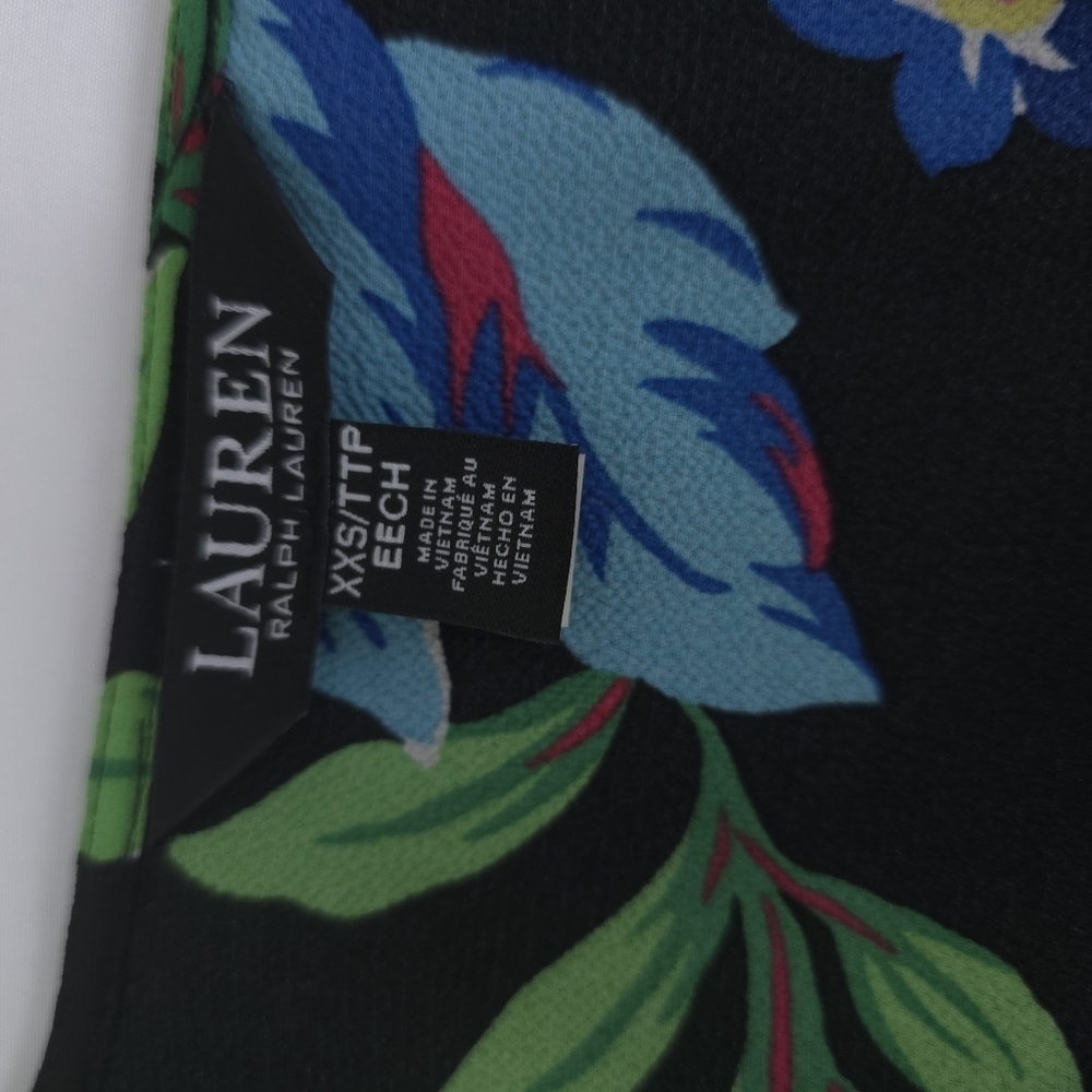 Lauren Ralph Lauren floral ruffle-trim blouse XXS - Picture 5 of 10